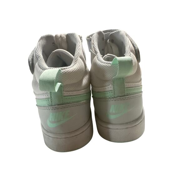 Nike Court Borough 2 Mid Pure Platinum Mint Foam Size 6Y - Picture 3 of 4